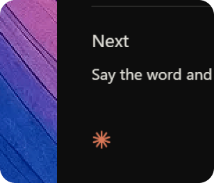 Structured Claude reply with Changed, Limitation and Next sections on dark chat panel